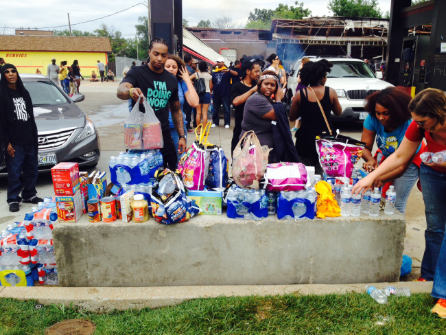 kila hayes and indy crew in ferguson