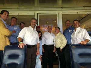 Gov Pence at Yankee Game