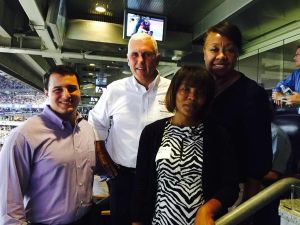 Gov Pence at Yankee Game