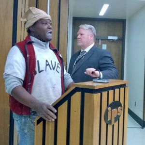 Black activist thrown out of IPS meeting