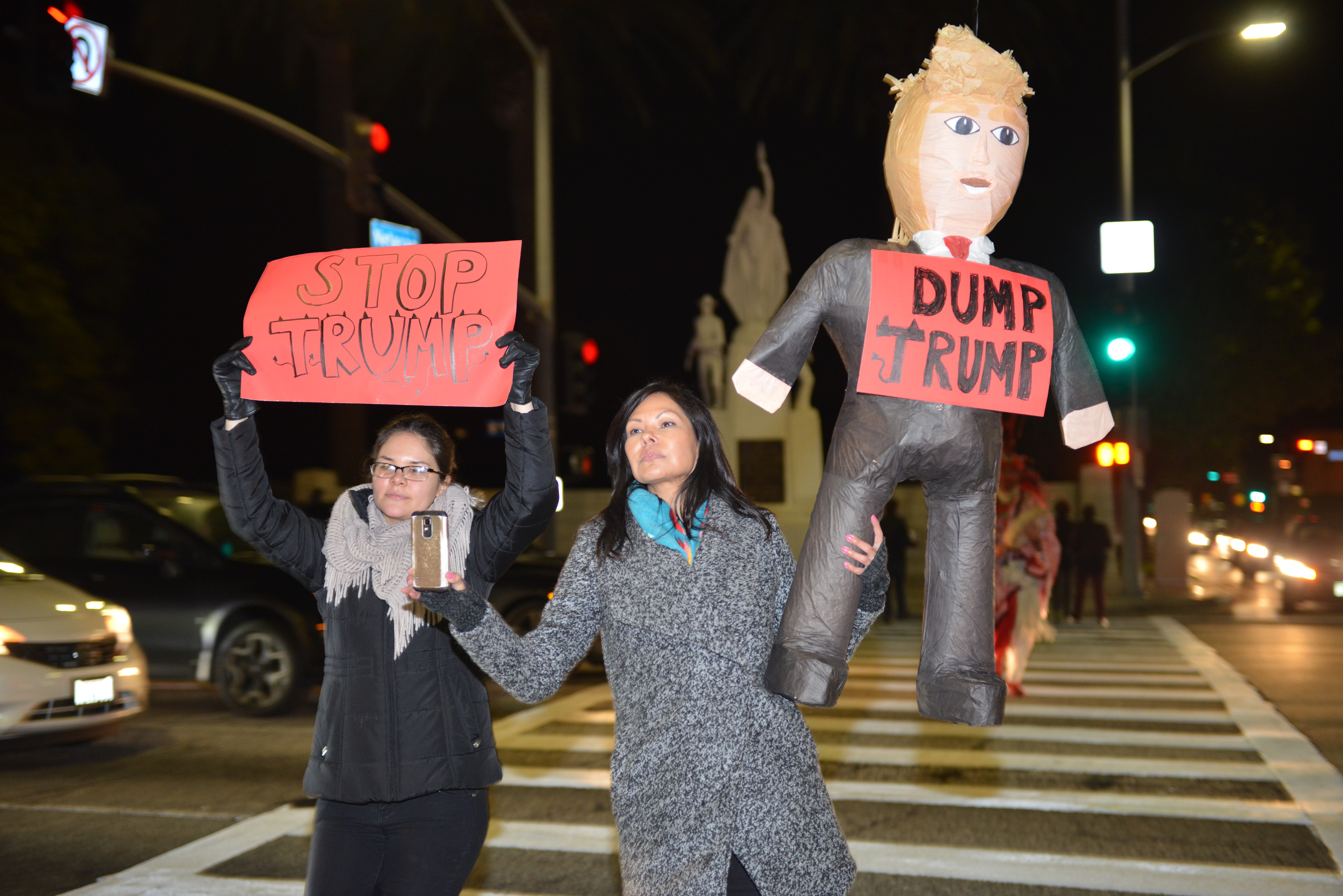 noDAPL and Anti Trump protest in Los Angeles