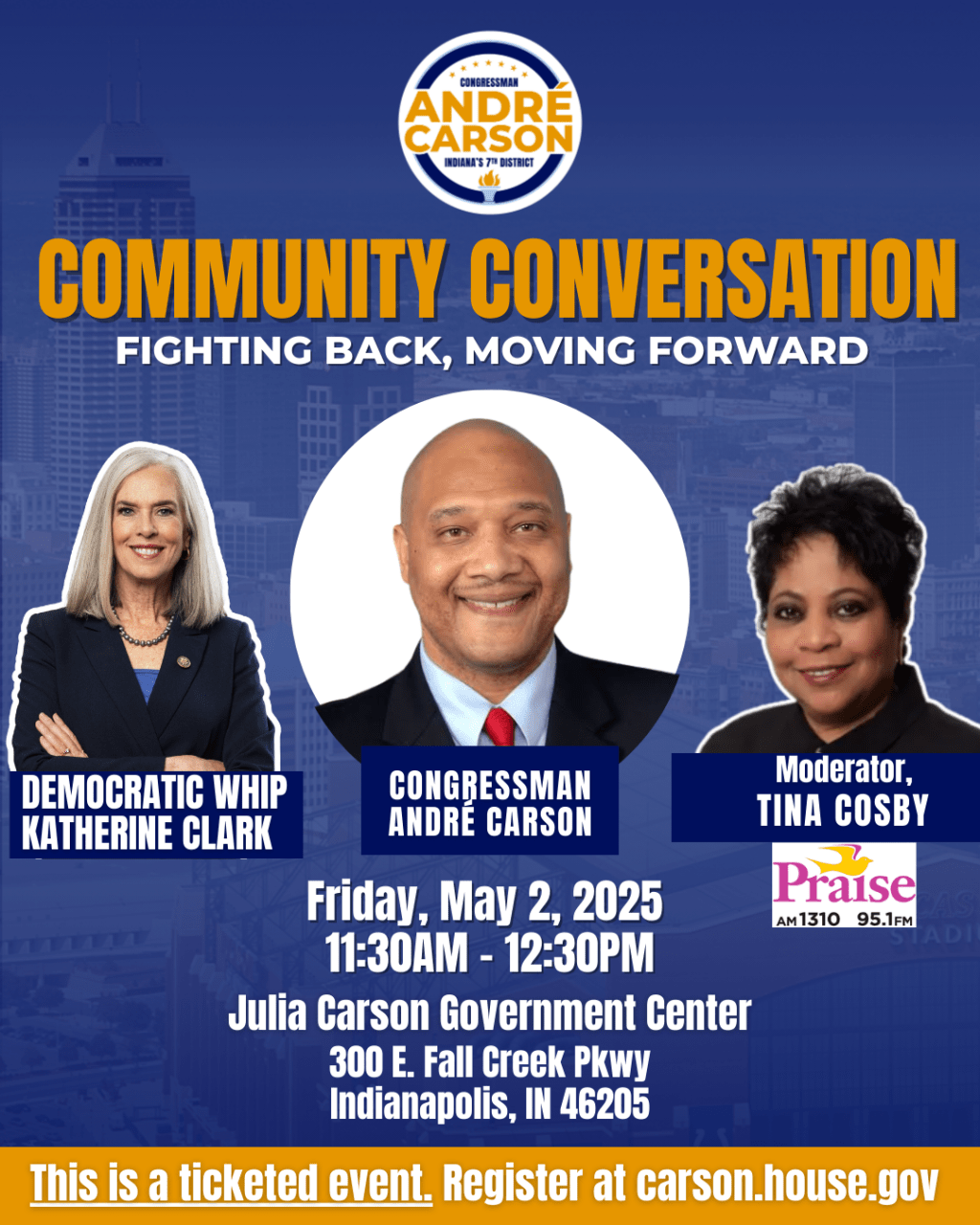 Community Conversation with Congressman Carson and Rep. Katherine Clark